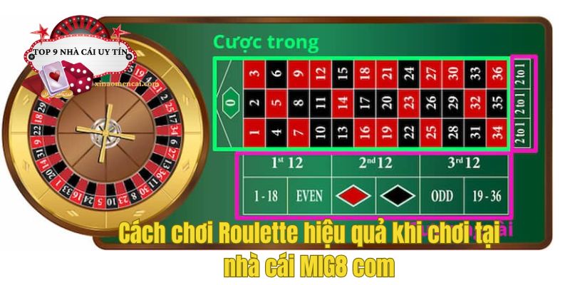 Cách chơi Roulette hiệu quả khi chơi tại nhà cái