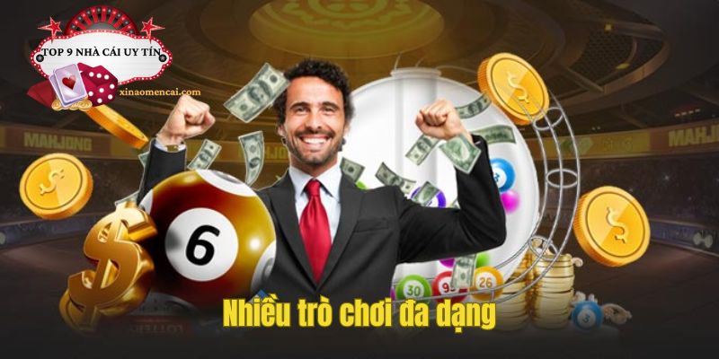 Nhiều trò chơi đa dạng